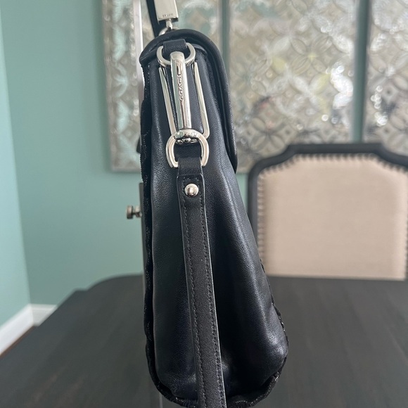 Coach Sadie Madison Chenille Ocelot Leopard Satchel - Picture 9 of 12